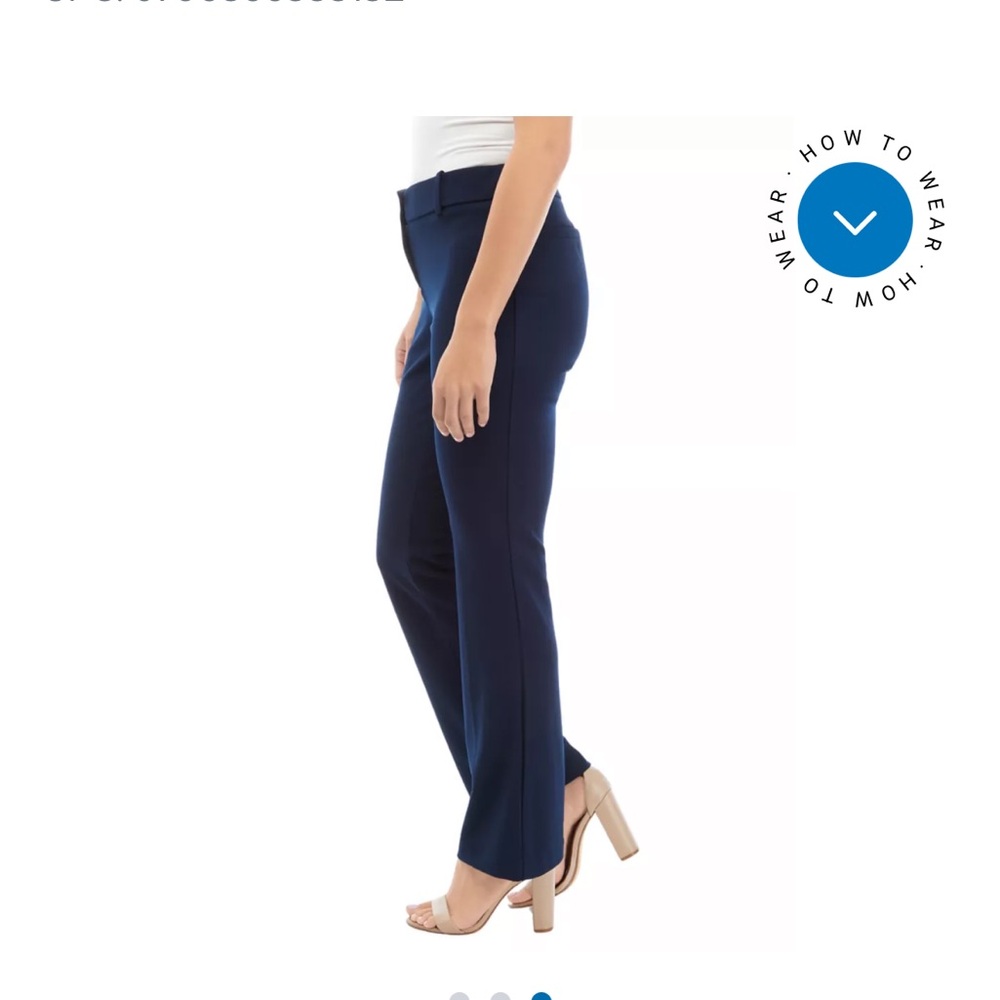 Rafaella Pants - Navy “Curvy Slim Leg” career pants NWT - Picture 3 of 15